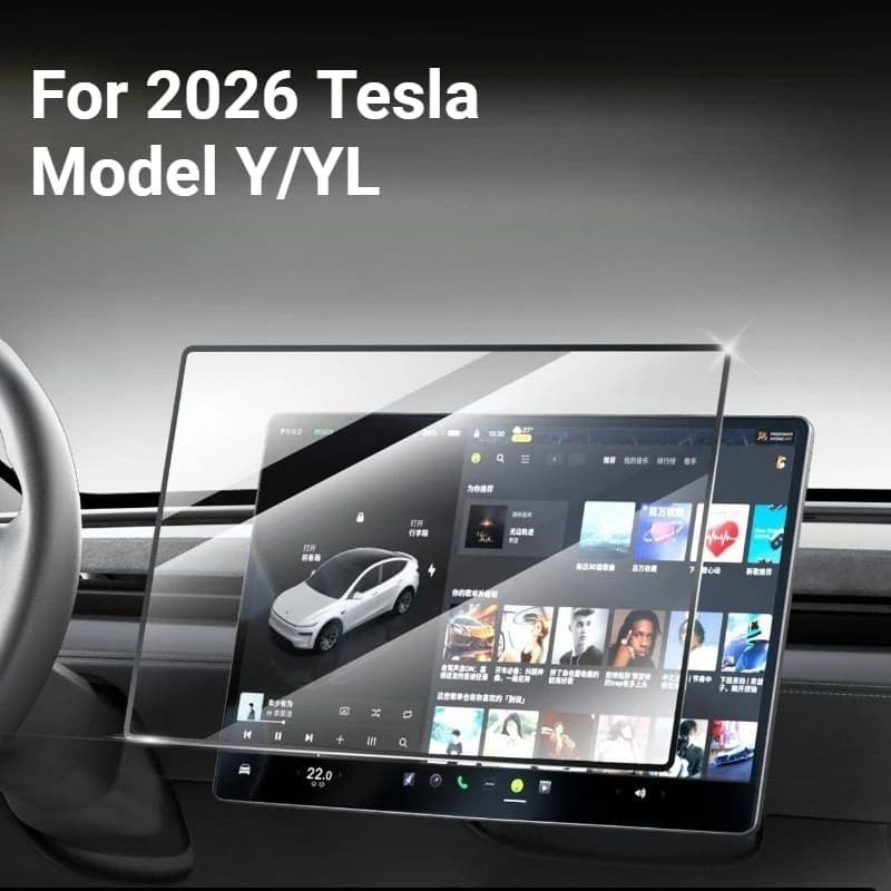 Protector de Pantalla de Vidrio Templado para Tesla Model Y Juniper YL 2026, Película Protectora HD para Pantalla Trasera de Control Central de 16 Pulgadas, 2 Piezas