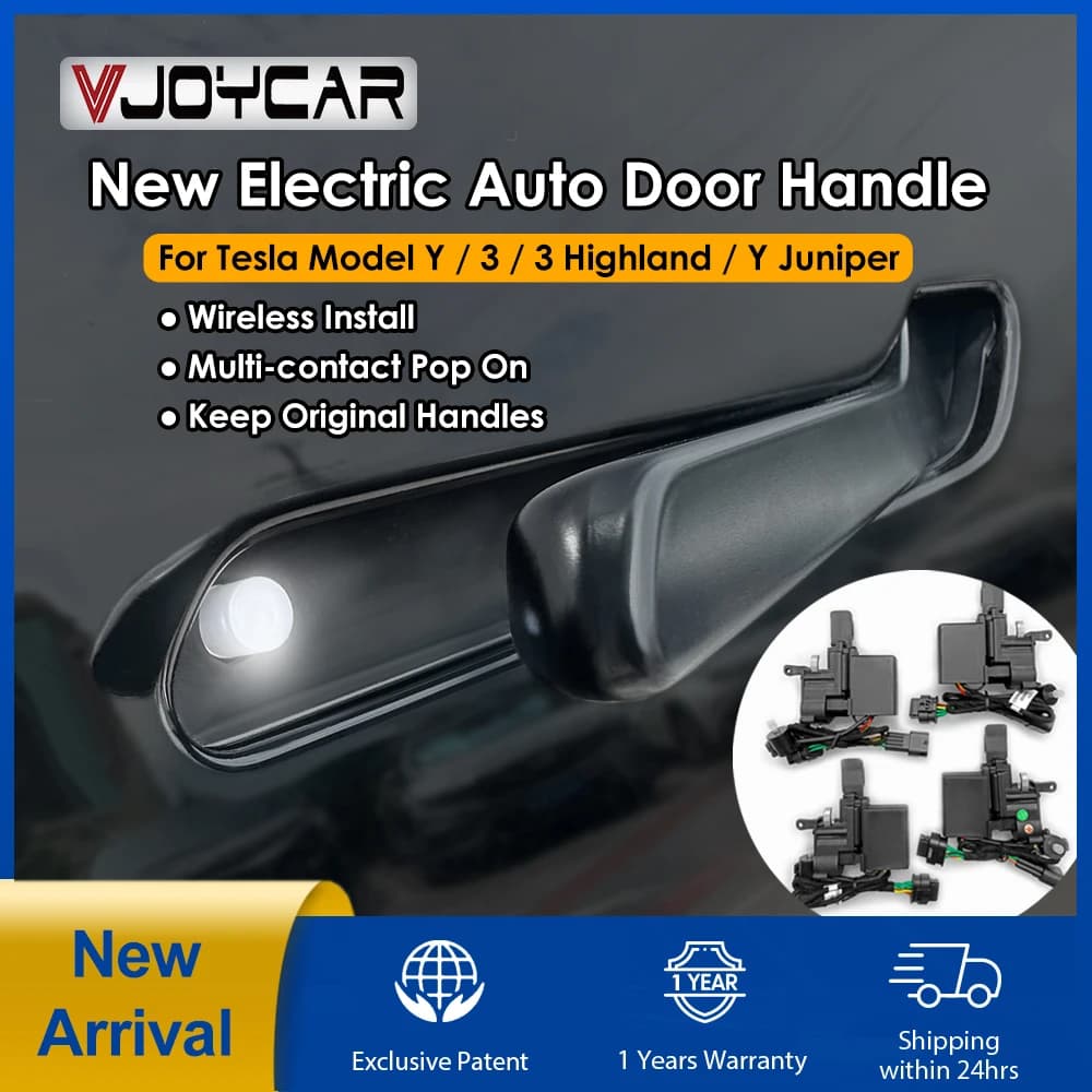 VJOYCoche nuevo Y Juniper OEM manija de puerta cromada presentación automática para Tesla modelo 3 Y 3 modo de bienvenida de las tierras altas Pop Up multicontacto