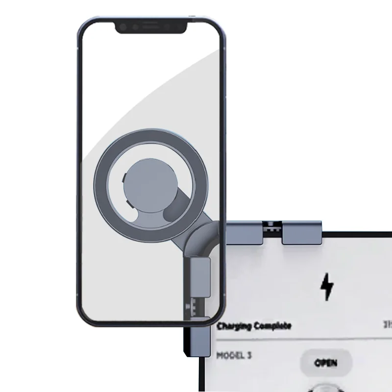 Soporte magnético para teléfono de coche con pantalla de visualización de coche para Tesla Model 3 Y BYD ATTO3 Magsafe