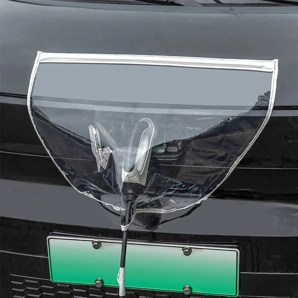 Tesla Protector de puerto de Cochega para coche eléctrico, cubierta protectora universal para puerto de Cochega de coche eléctrico, resistente al agua y al polvo, en colores blanco y negro