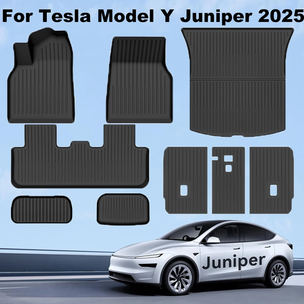 Alfombrillas para Tesla Model Y Juniper 2025, alfombrillas para todo tipo de clima, accesorios para Tesla Y Juniper, alfombrillas para todo tipo de clima para Tesla 2025