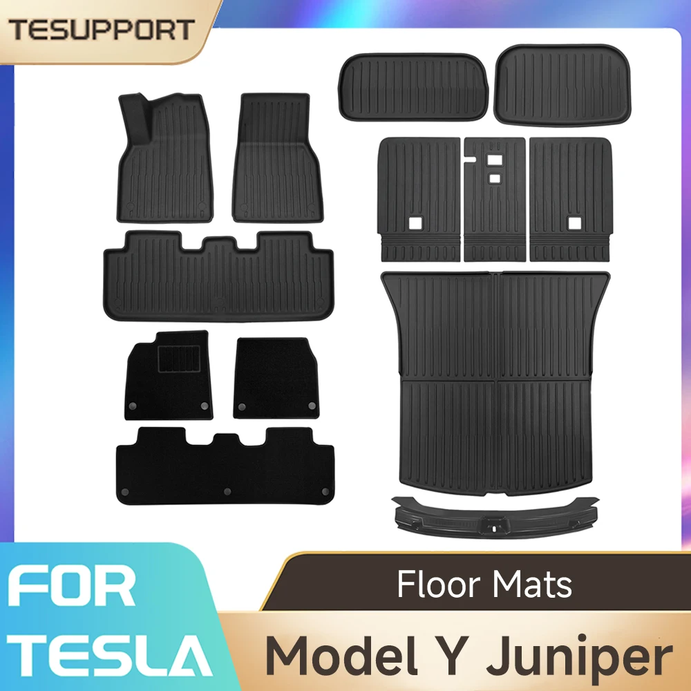 Para Tesla Model Y 2025 Juniper TPE alfombrillas pararo de Cochega impermeable estera de maletero para Tesla nuevo modelo Y Juniper 2025 Accesorios