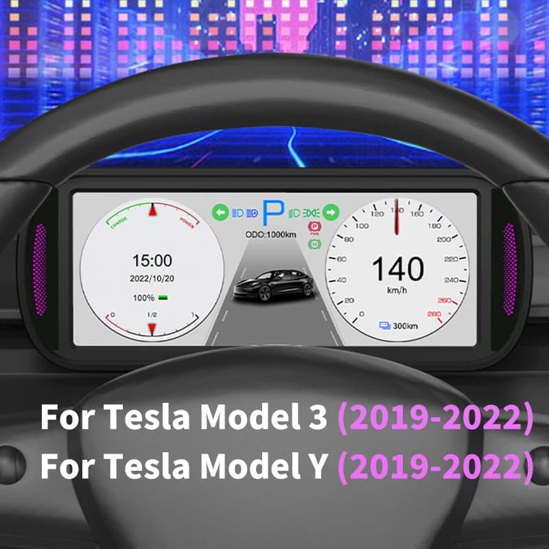 Pantalla para Tesla Model 3 HUD head up display , velocimetro digital para Tesla Model Y , HD IPS pantalla, medidores, auto, electronica accesorios para el coche