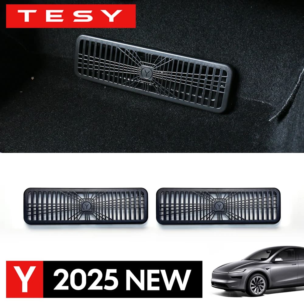 Para Tesla Model Y Juniper 2025 lanzamiento debajo del asiento Protector de ventilación Air Out let cubierta Venta en pares
