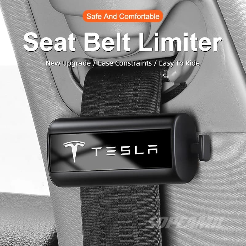 Abrazadera fijadora de cinturón de seguridad para coche, clip para cinturón de seguridad, tapón limitador para Tesla Model 3 Model Y Model S Model X, accesorios Roadster