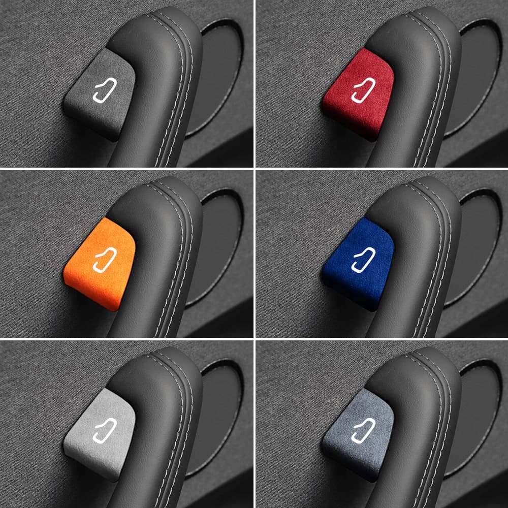 Parche Decorativo de Gamuza Italiana Premium para el Interruptor de Puerta de Tesla Model Y 2025 2026 Juniper y Model 3 Highland 2024 2025 2026