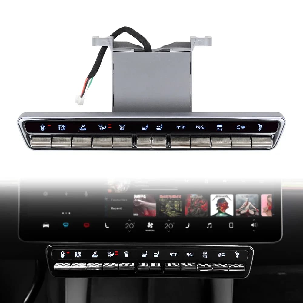 Barra de Control inteligente con botones físicos mejorados para Tesla Model 3 Y 2016 a 2025, consola central, Panel multifunción, accesorios para coche