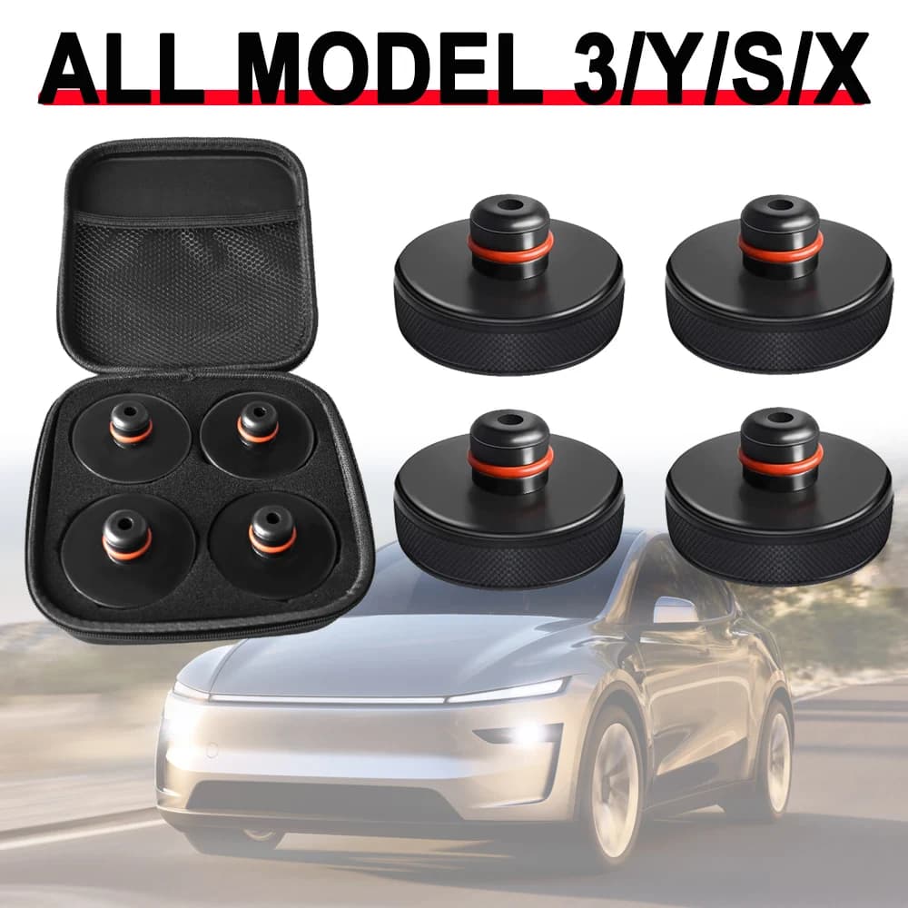 Adaptador de punto de almohadilla de elevación para Tesla, modelo 3, modelo Y Juniper Model S Model X, accesorios, discos de elevación de goma, herramientas de reparación de automóviles