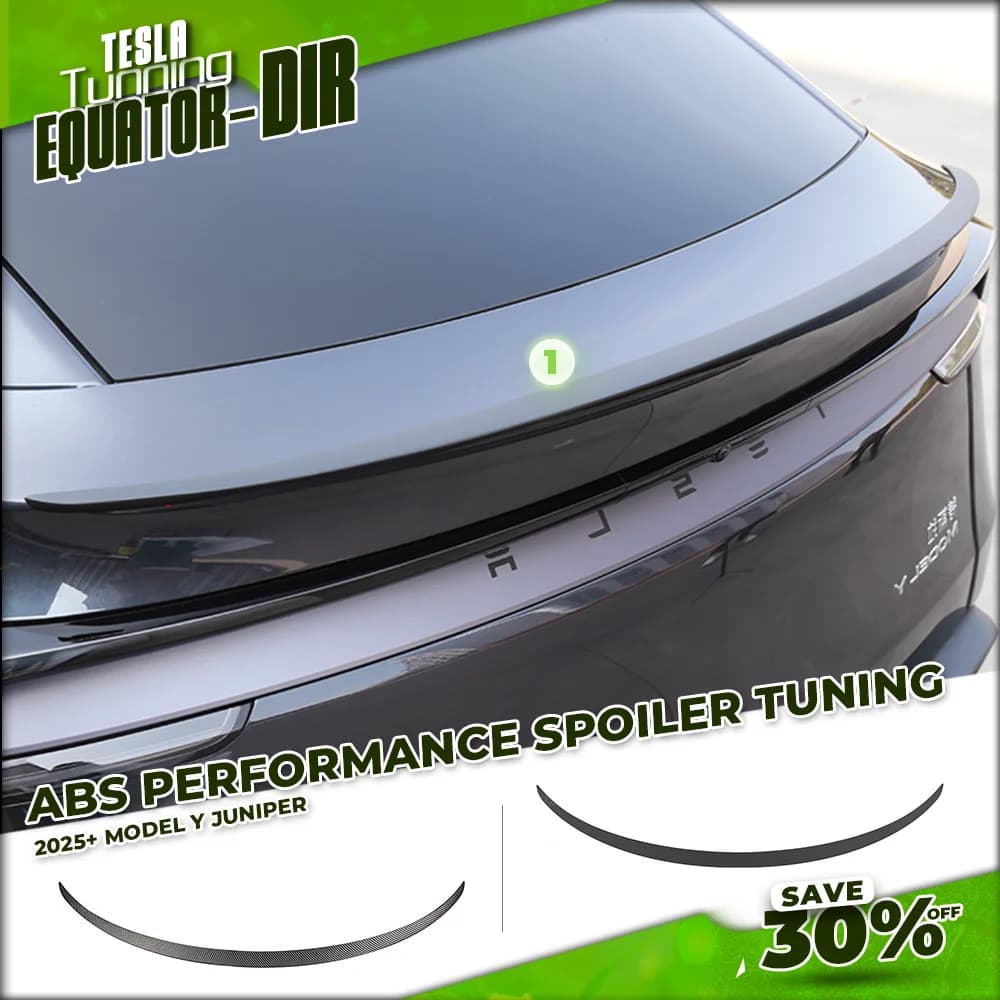 Alerón trasero estilo rendimiento para Tesla Model Y Juniper 2025+ versión - Estabilizador de ala trasera OEM, material ABS liviano para automóvil