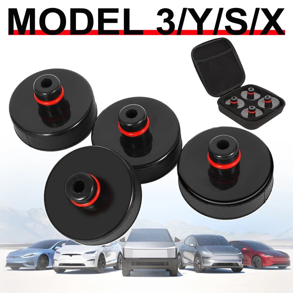 4 Piezas de Almohadillas de Goma para Elevador de Tesla Modelo 3/S/X/Y/Y Juniper, Accesorios de Alta Resistencia para Vehículos Tesla de 2013 a 2026