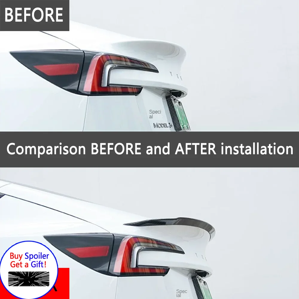 ABS modelo 3 Highland 2024 2025 2026 alerón Original para Tesla Model3 alas de maletero trasero modificación piezas exteriores de coche estilo de coche
