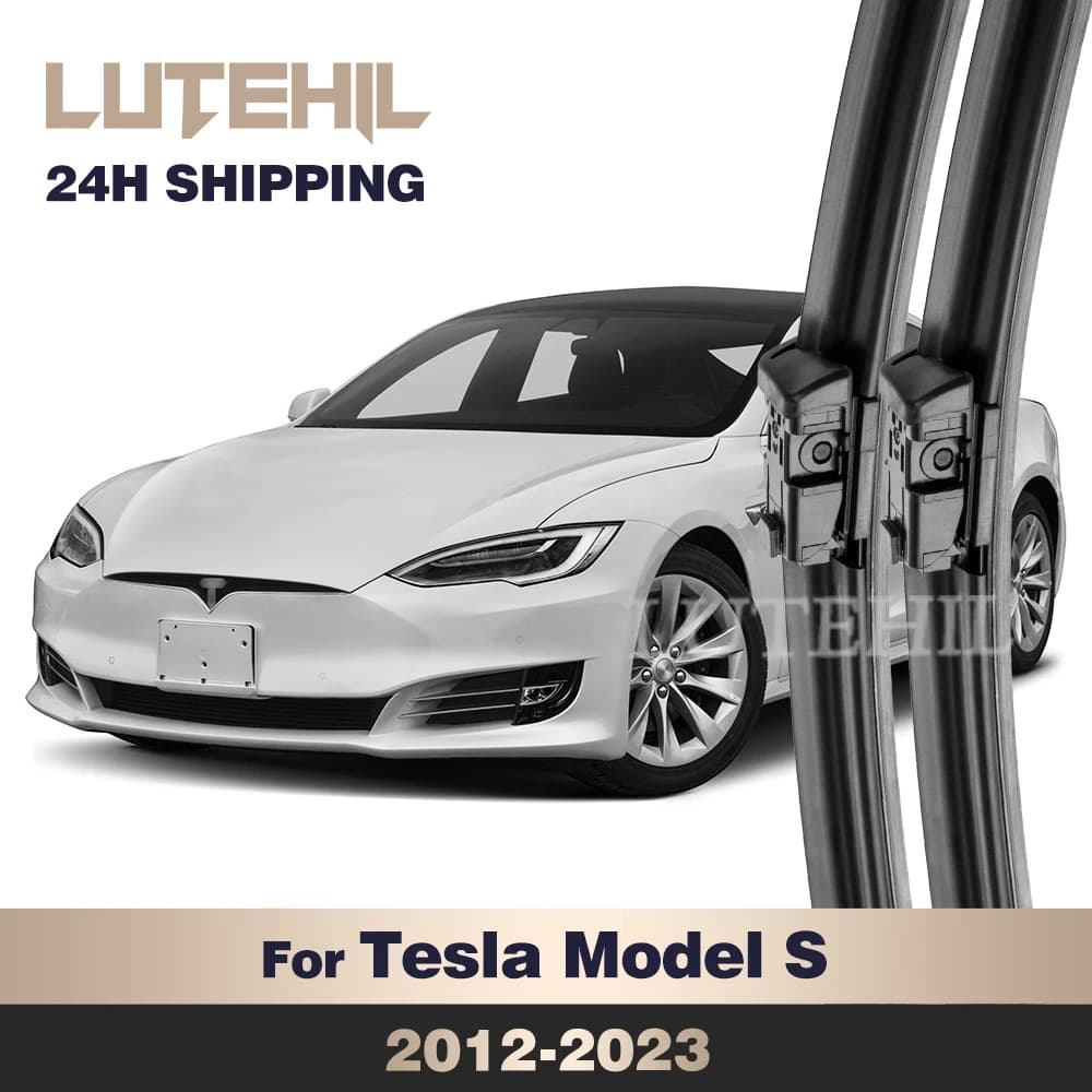 Para Tesla Model S 2012-2023 2017 2018 2019 2020 2021 2022 limpiaparabrisas delantero limpiaparabrisas cepillo de ventana 28 "+ 17"
