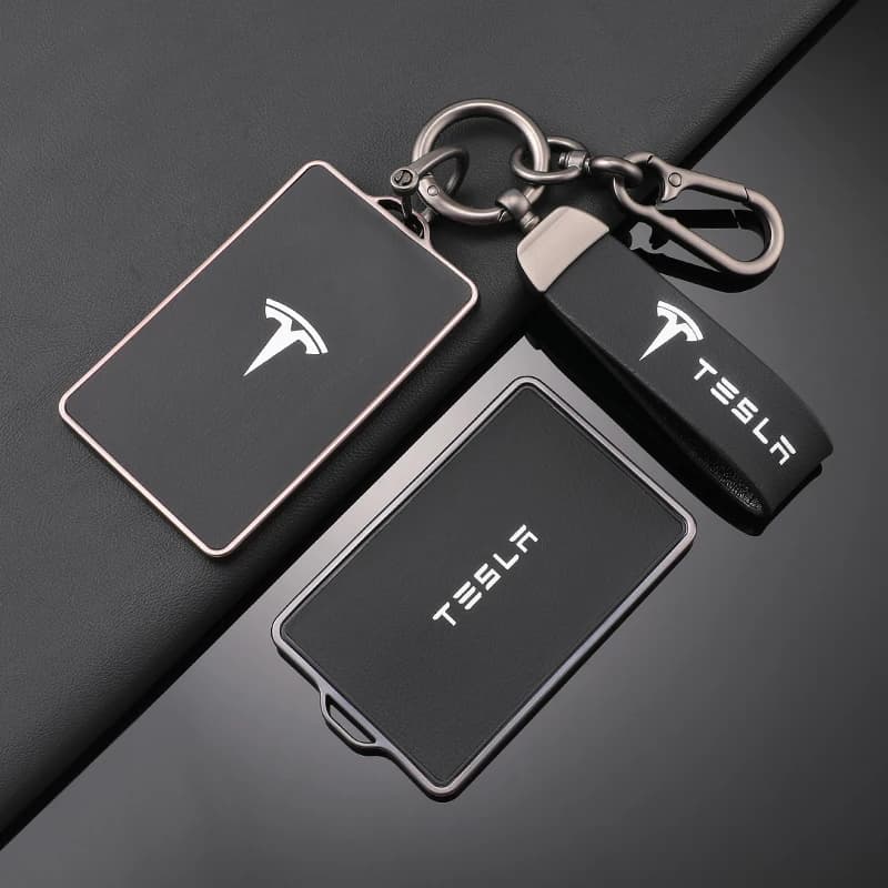 Funda de cuero TPU para llave NFC de coche, funda Fob para Tesla Model 3 Model S Model X Model Y, soporte Protector sin llave, accesorios para automóvil