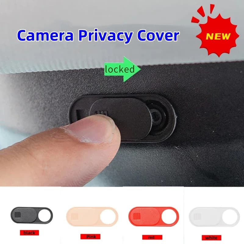 Cubierta de Cámara de Privacidad Deslizante para Tesla Model 3 S X Y Juniper Highland 2020-2026, Accesorio para Consola Central, Fácil de Instalar