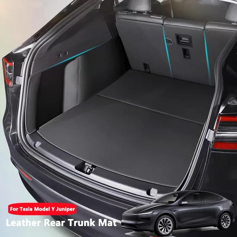 Estera para maletero Tesla Model Y Juniper, cobertura completa para maletero, protectores de ambos lados, respaldo de asiento, almohadilla protectora, revestimiento de Cochega, estera antisuciedad