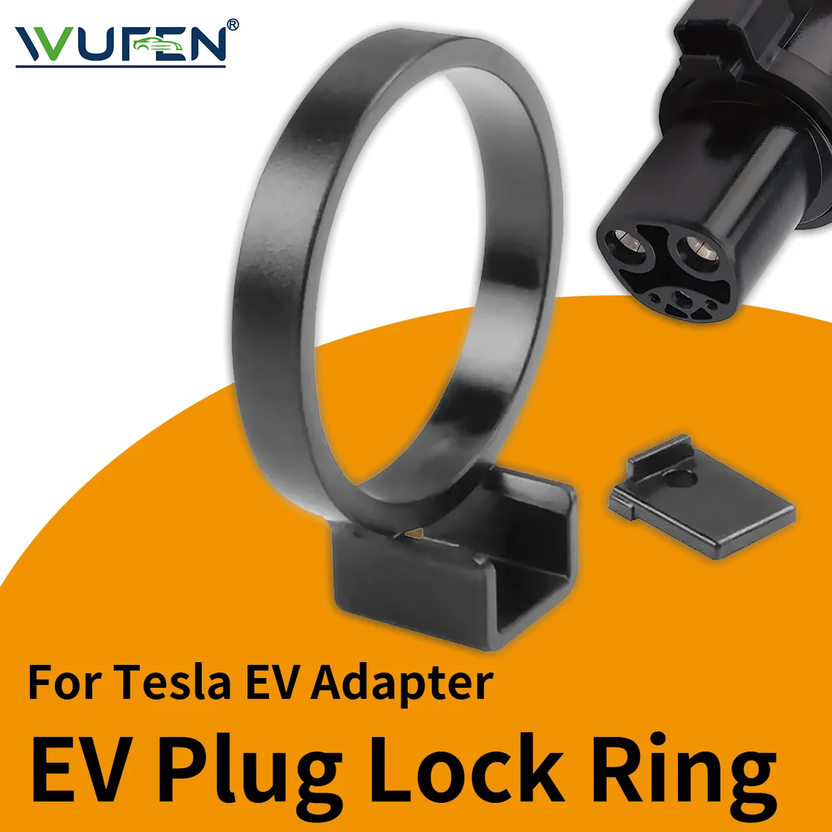 WUFEN-adaptador de Cochega EV, bloqueo de Cochega, protección de seguridad para Type1 J1772 a NACS Model X Y 3 2021 2022 2023, accesorios para coche Tesla