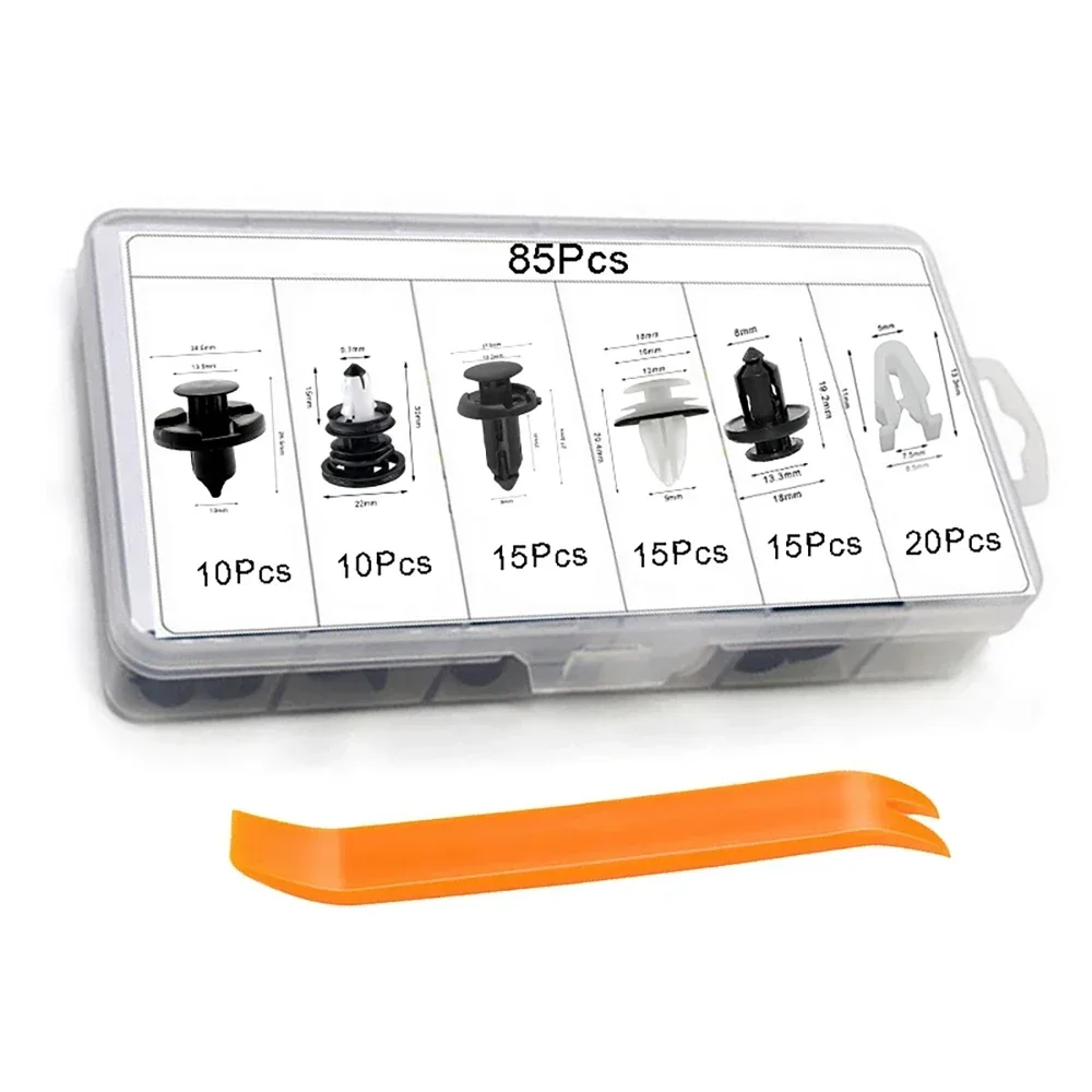 Para Tesla Model 3 Y S X 85 Uds Clips retenedores sujetadores Panel de puerta parachoques guardabarros capó de motor varilla de soporte para accesorios Tesla