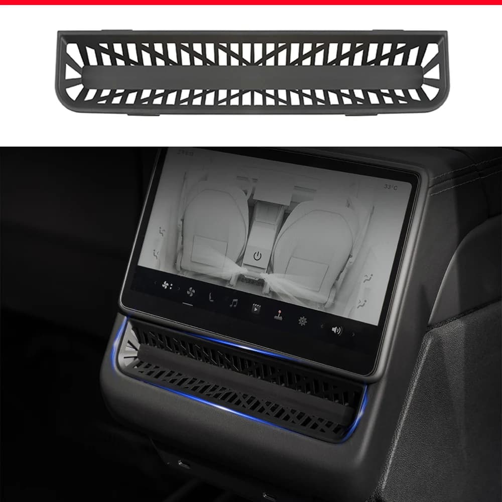 Para Tesla Model 3 Y YL Juniper 2025 2026, cubierta de rejilla de ventilación de aire del asiento trasero, accesorio de malla para la salida de aire debajo del asiento