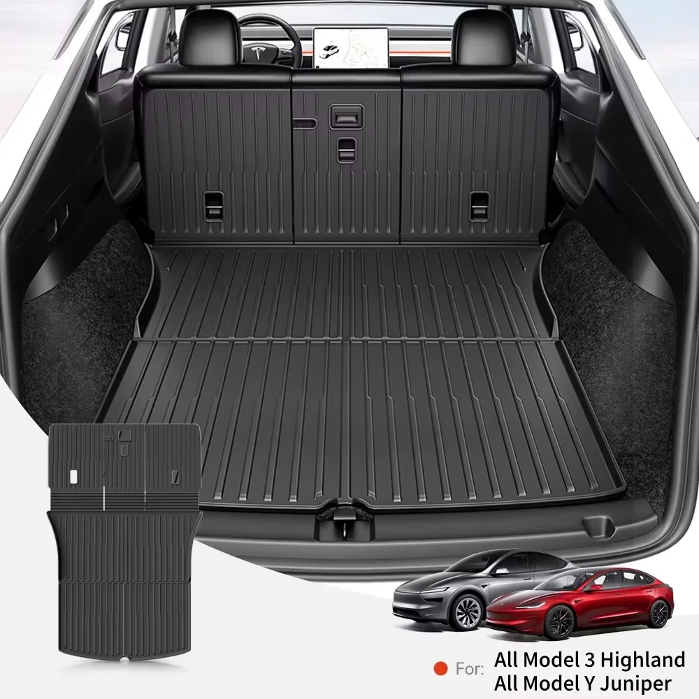 Alfombrilla para Maletero YZ para Tesla TPE, Modelo 3 Y Highland 2021-2026, Alfombrilla Impermeable Antideslizante para las Cuatro Estaciones, NUEVA Alfombrilla TPE, Accesorios Especiales para Automóviles