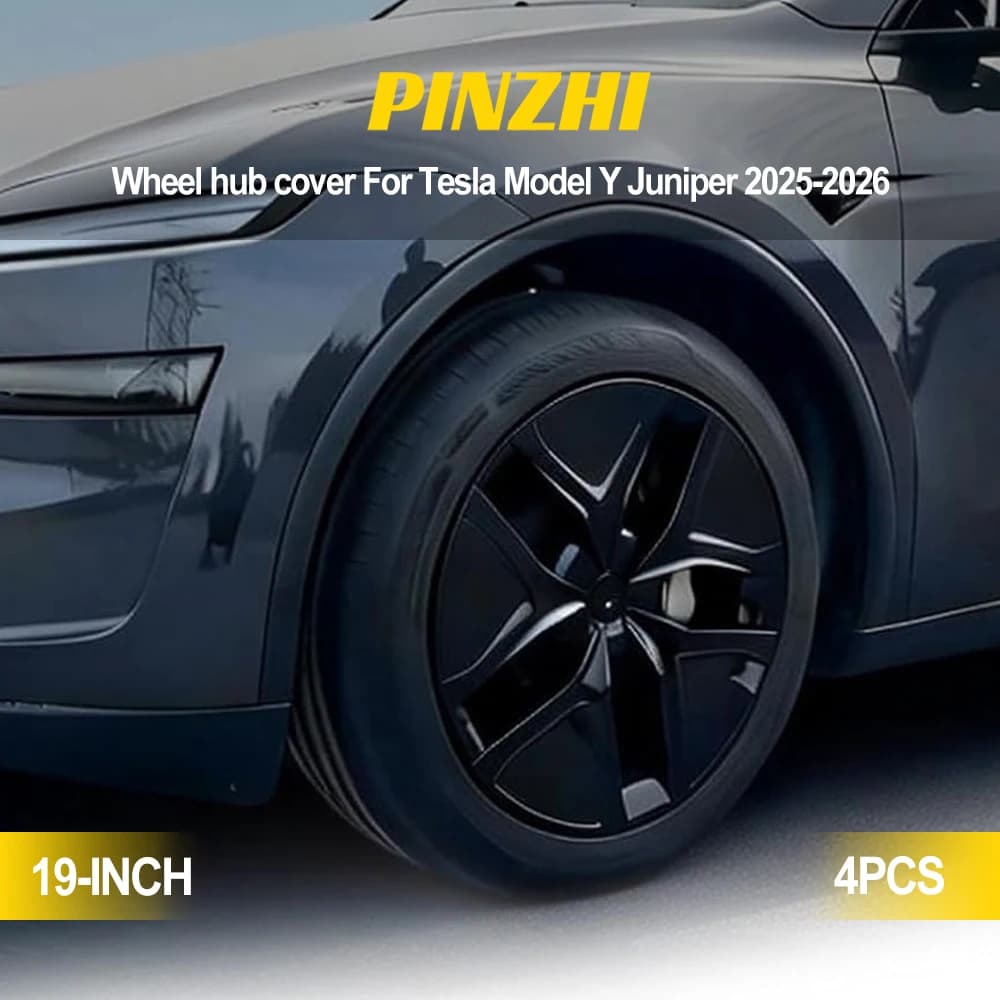 Juego de 4 Tapas de Rueda para Tesla Model Y Juniper de 19 Pulgadas, Tapacubos Estilo Espiral Aero, Protectores de Rueda para Juniper 2025-2026